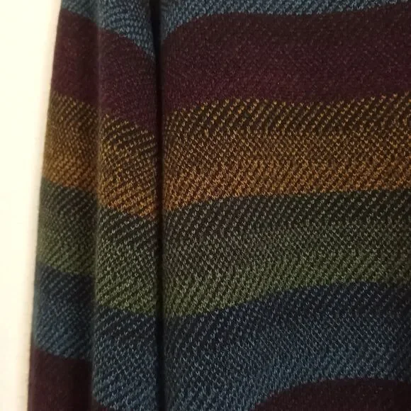 Vintage Geoffrey Beene 80s Sweater Stripes Crew Neck Pullover Long Sleeve Men XL - Picture 5 of 8